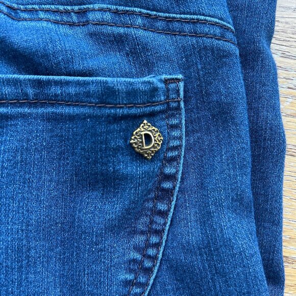 Democracy Ab Technology Stretch Straight Leg Slimming Tummy Control Jeans Sz 14 - Picture 4 of 11